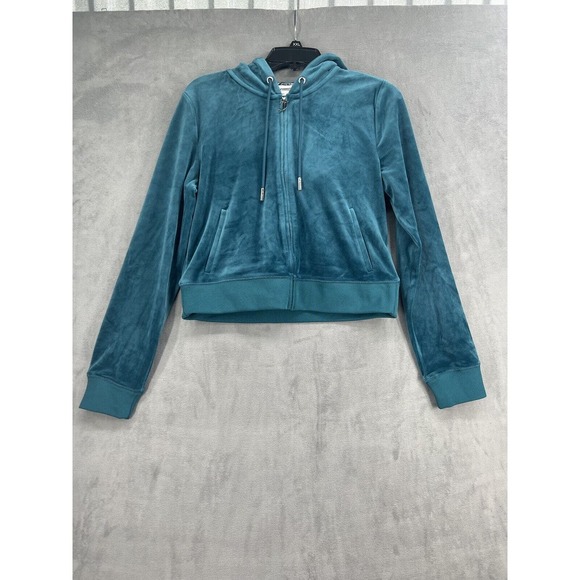 Urban Outfitters Juicy Couture OG Bling Velour Jacket Pants Set Size Medium Y2K - Picture 4 of 16